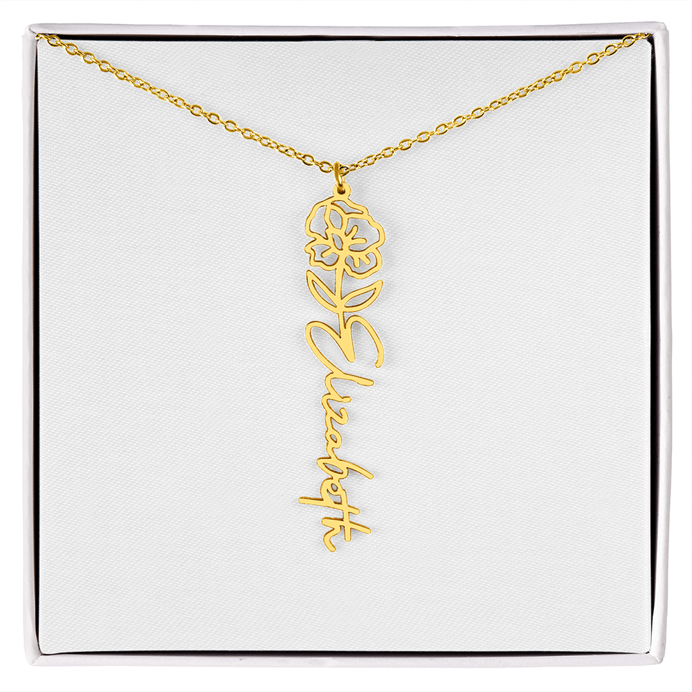 Custom Name Necklace with Elegant Script Font – Personalized Jewelry Gift