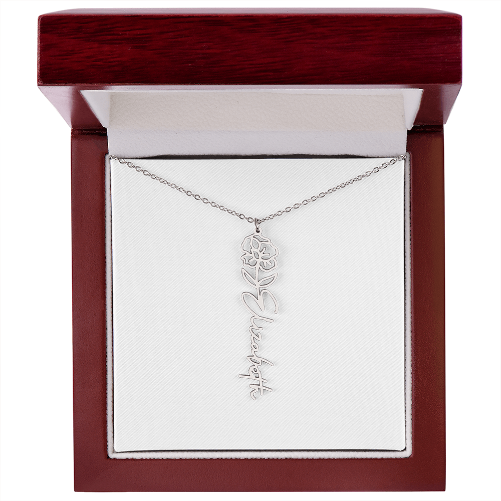 Custom Name Necklace with Elegant Script Font – Personalized Jewelry Gift