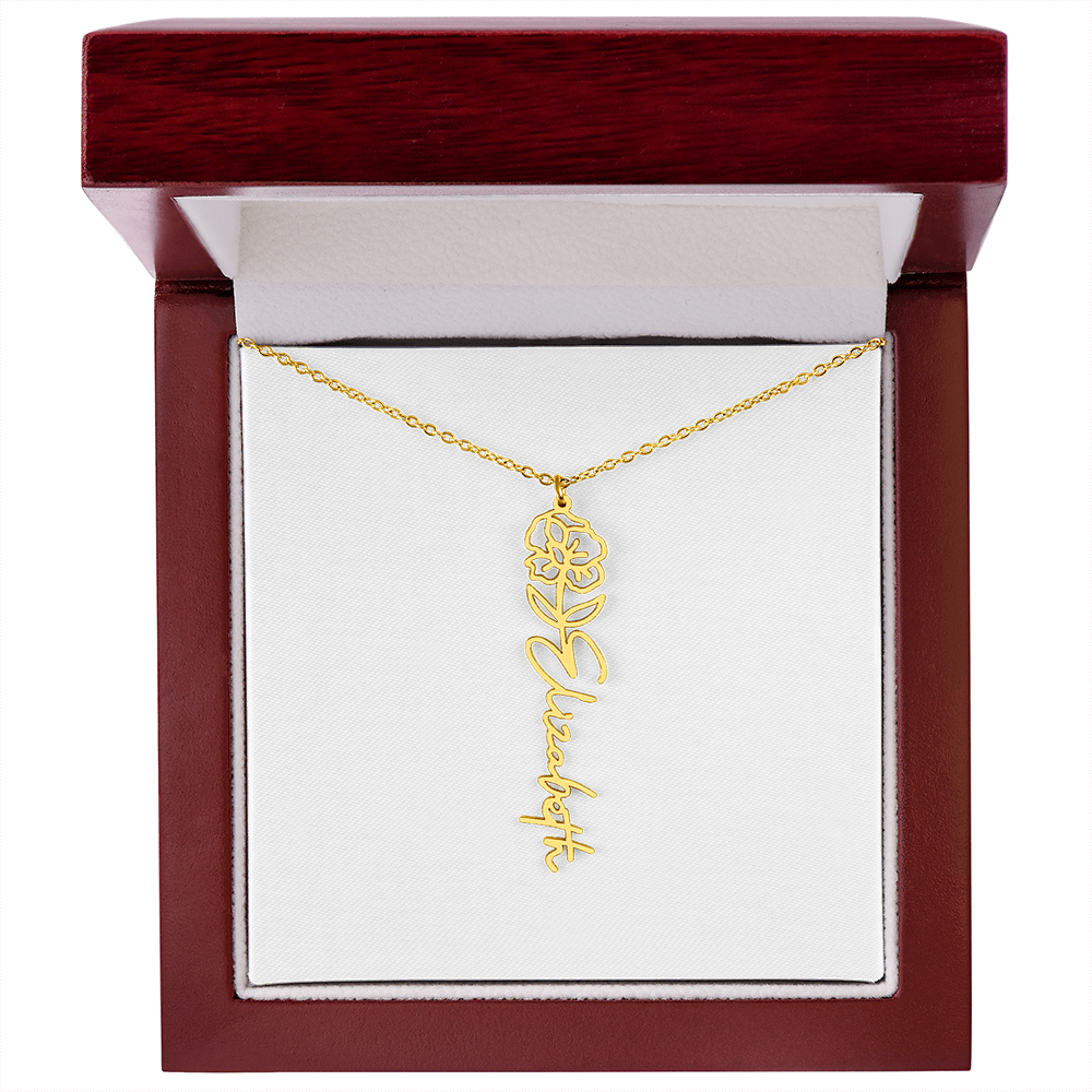 Custom Name Necklace with Elegant Script Font – Personalized Jewelry Gift