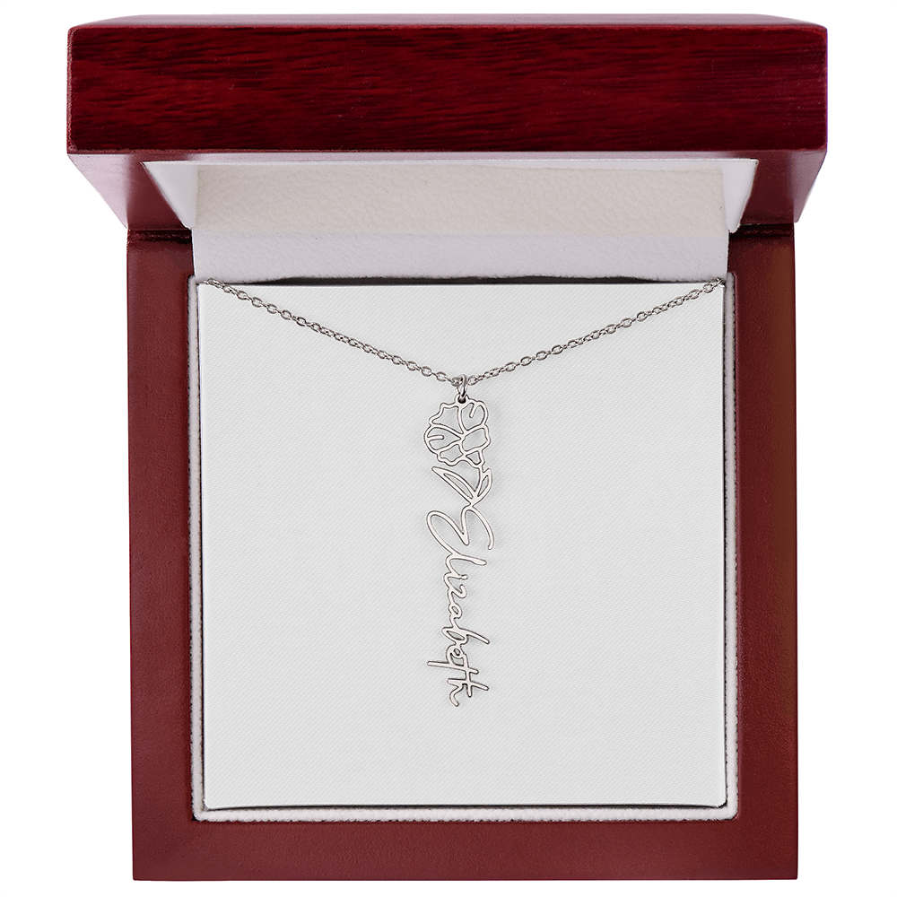 Custom Name Necklace with Elegant Script Font – Personalized Jewelry Gift