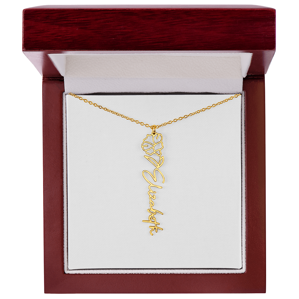 Custom Name Necklace with Elegant Script Font – Personalized Jewelry Gift