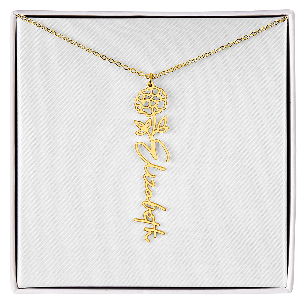 Custom Name Necklace with Elegant Script Font – Personalized Jewelry Gift