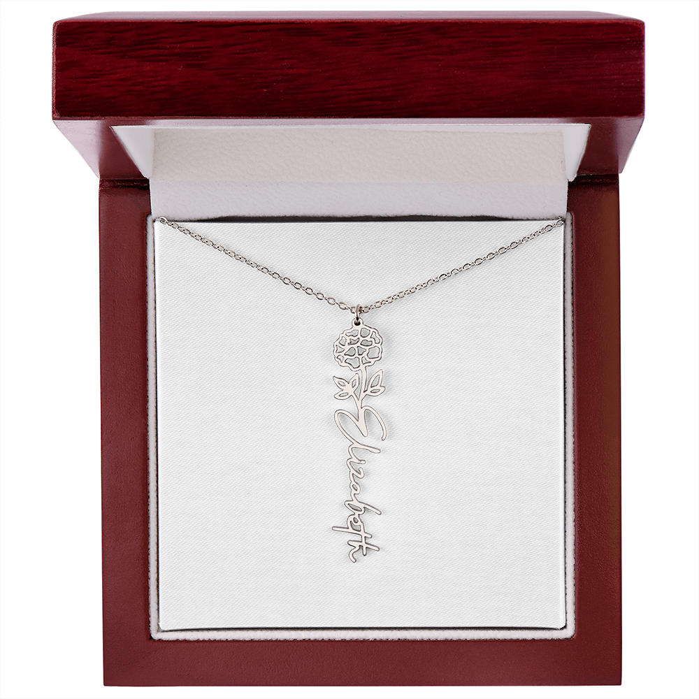 Custom Name Necklace with Elegant Script Font – Personalized Jewelry Gift