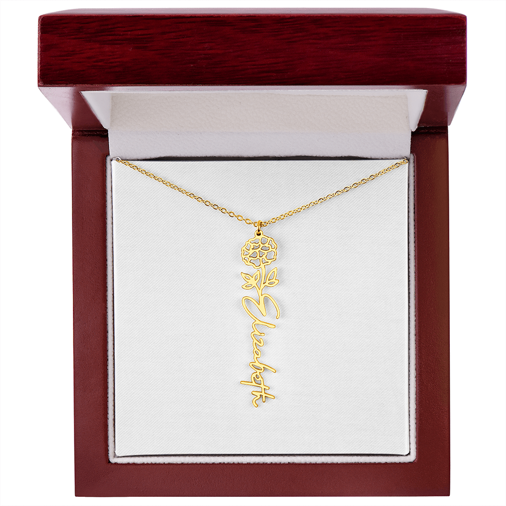 Custom Name Necklace with Elegant Script Font – Personalized Jewelry Gift