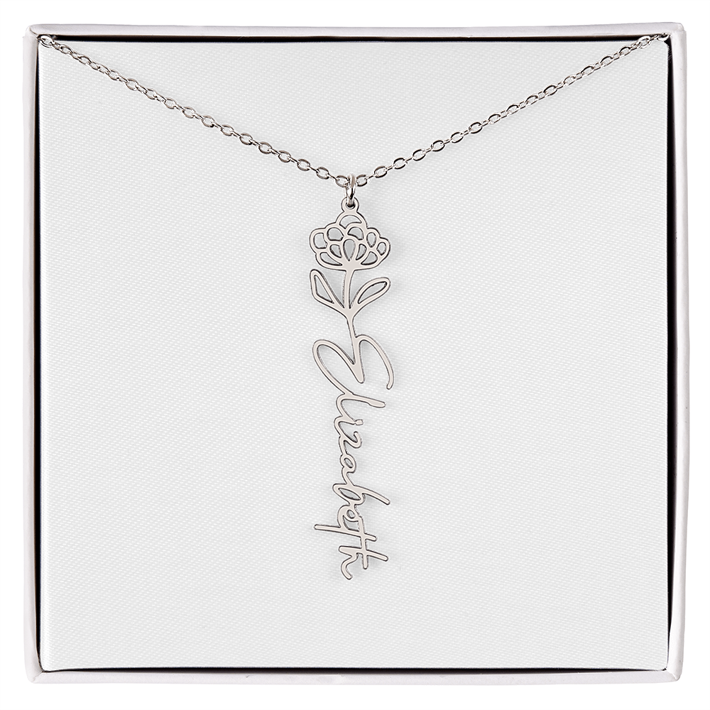 Custom Name Necklace with Elegant Script Font – Personalized Jewelry Gift