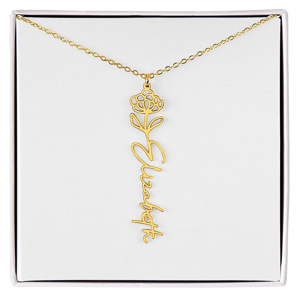 Custom Name Necklace with Elegant Script Font – Personalized Jewelry Gift