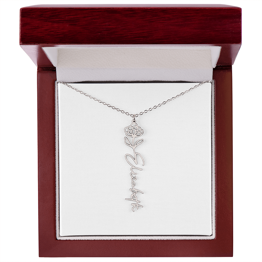 Custom Name Necklace with Elegant Script Font – Personalized Jewelry Gift