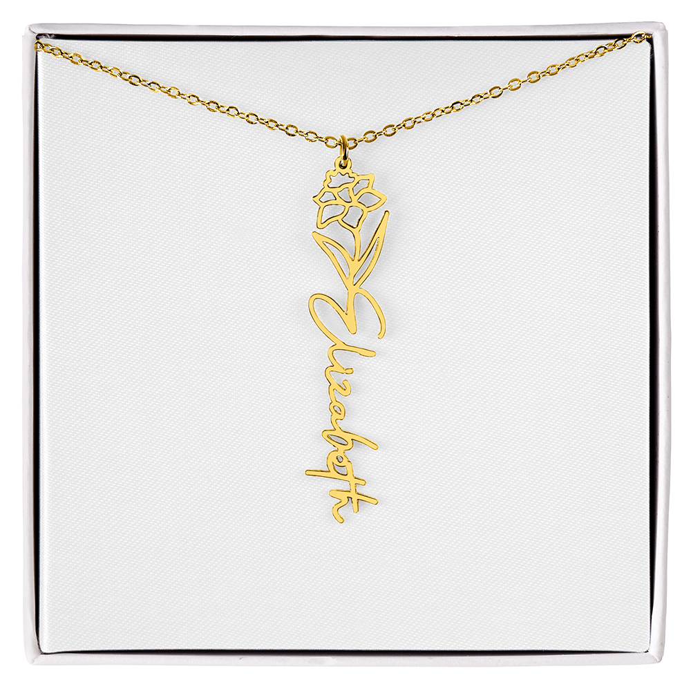 Custom Name Necklace with Elegant Script Font – Personalized Jewelry Gift