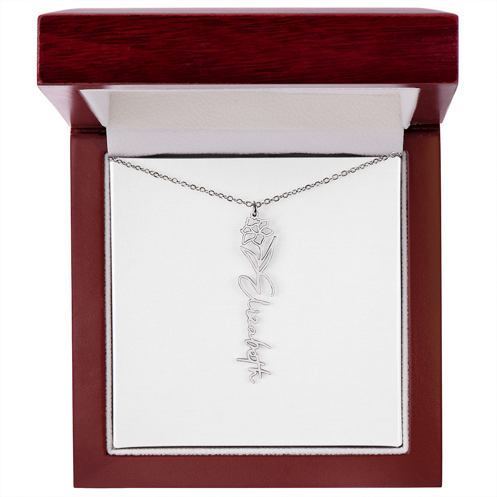 Custom Name Necklace with Elegant Script Font – Personalized Jewelry Gift