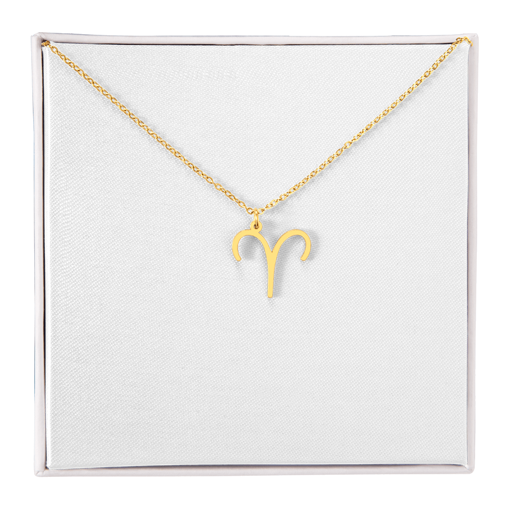 Zodiac Sign Necklace Minimalist Astrology Pendant Jewelry Gift for All 12 Horoscope Signs