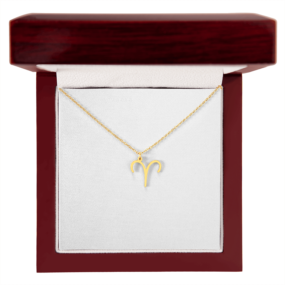 Zodiac Sign Necklace Minimalist Astrology Pendant Jewelry Gift for All 12 Horoscope Signs