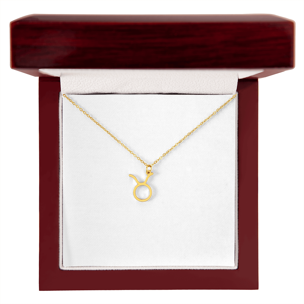 Zodiac Sign Necklace Minimalist Astrology Pendant Jewelry Gift for All 12 Horoscope Signs