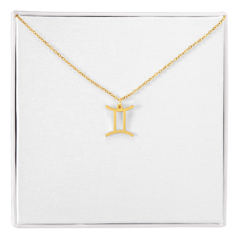 Zodiac Sign Necklace Minimalist Astrology Pendant Jewelry Gift for All 12 Horoscope Signs