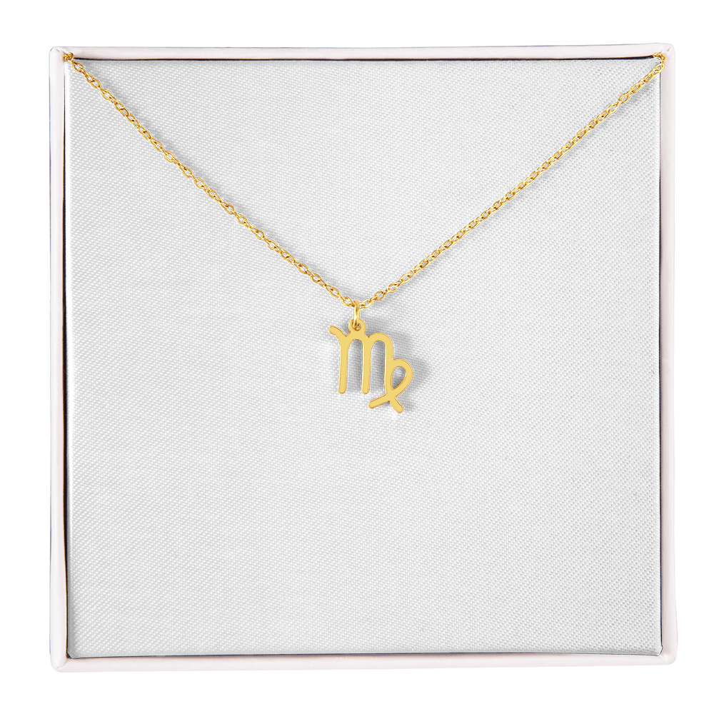 Zodiac Sign Necklace Minimalist Astrology Pendant Jewelry Gift for All 12 Horoscope Signs