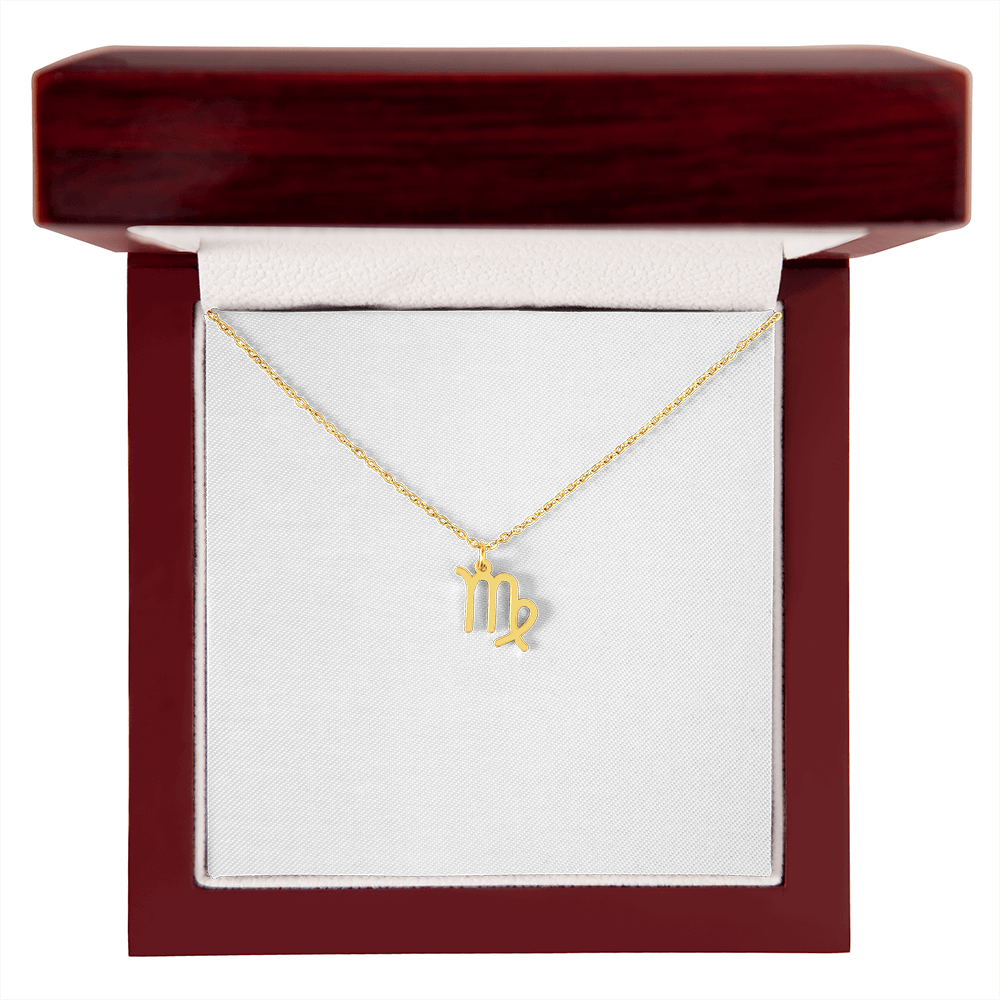 Zodiac Sign Necklace Minimalist Astrology Pendant Jewelry Gift for All 12 Horoscope Signs