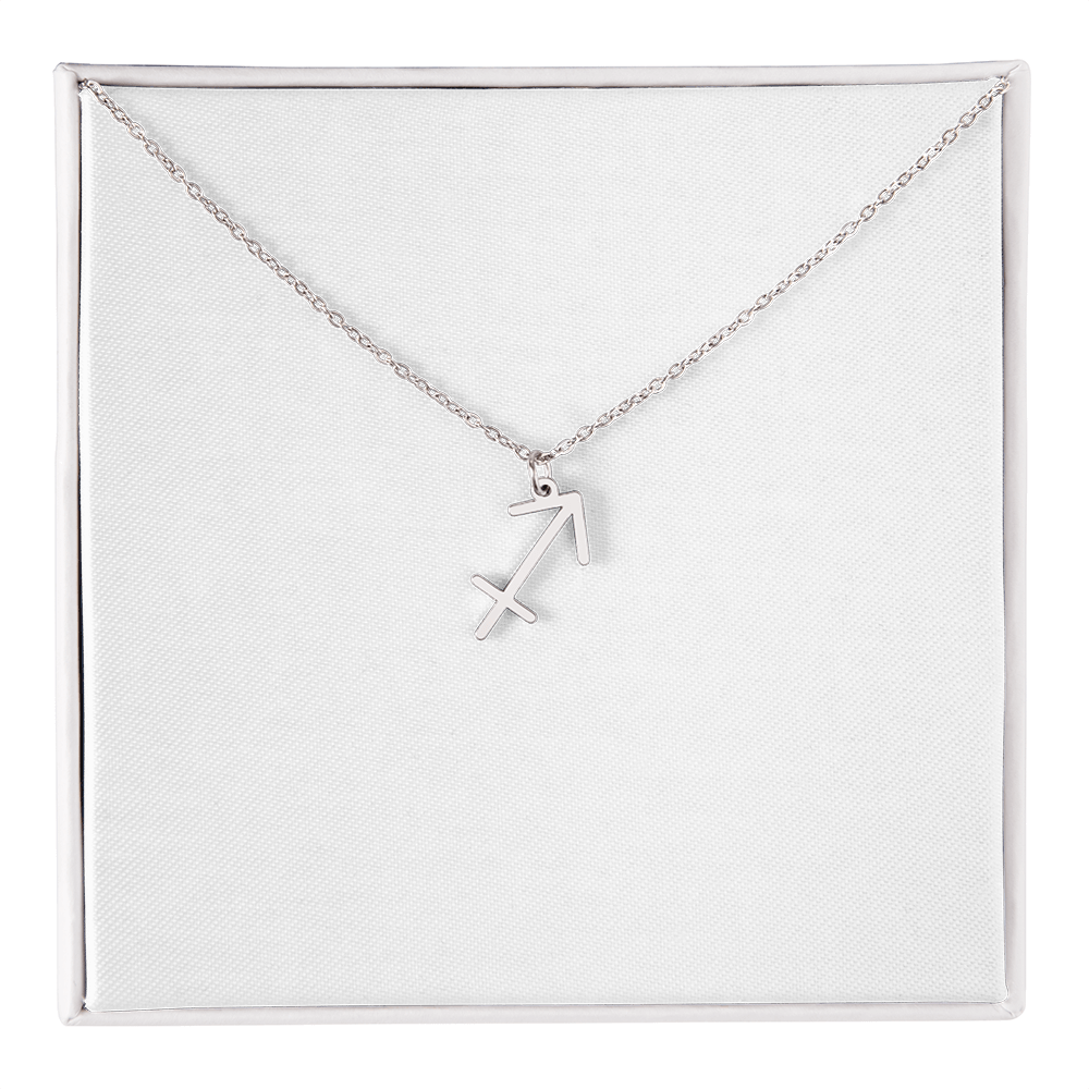Zodiac Sign Necklace Minimalist Astrology Pendant Jewelry Gift for All 12 Horoscope Signs