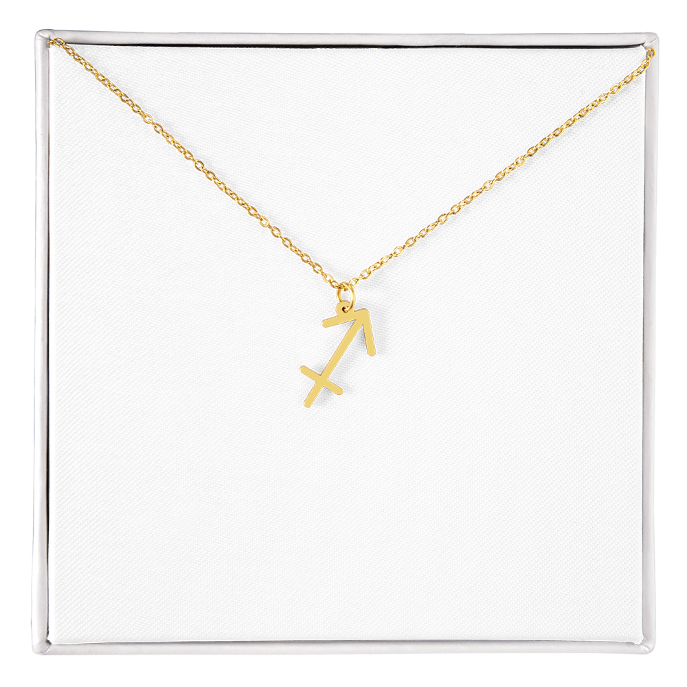 Zodiac Sign Necklace Minimalist Astrology Pendant Jewelry Gift for All 12 Horoscope Signs