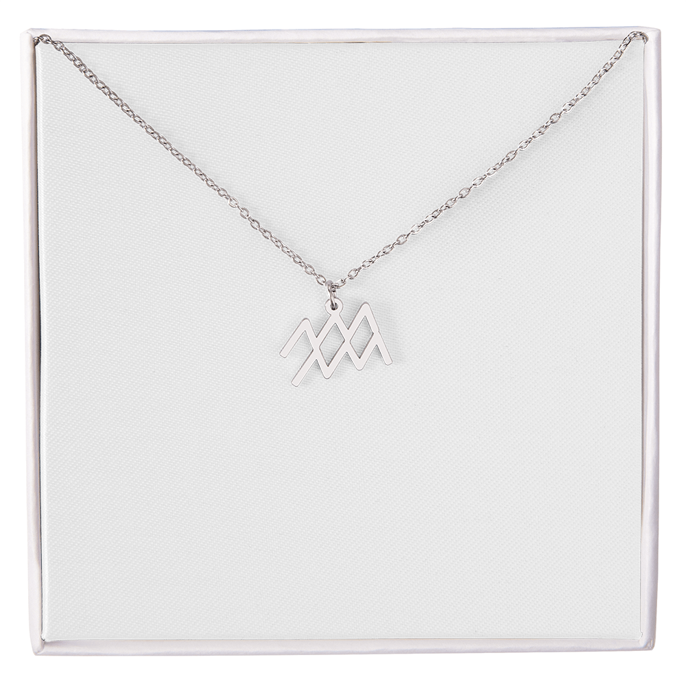 Zodiac Sign Necklace Minimalist Astrology Pendant Jewelry Gift for All 12 Horoscope Signs