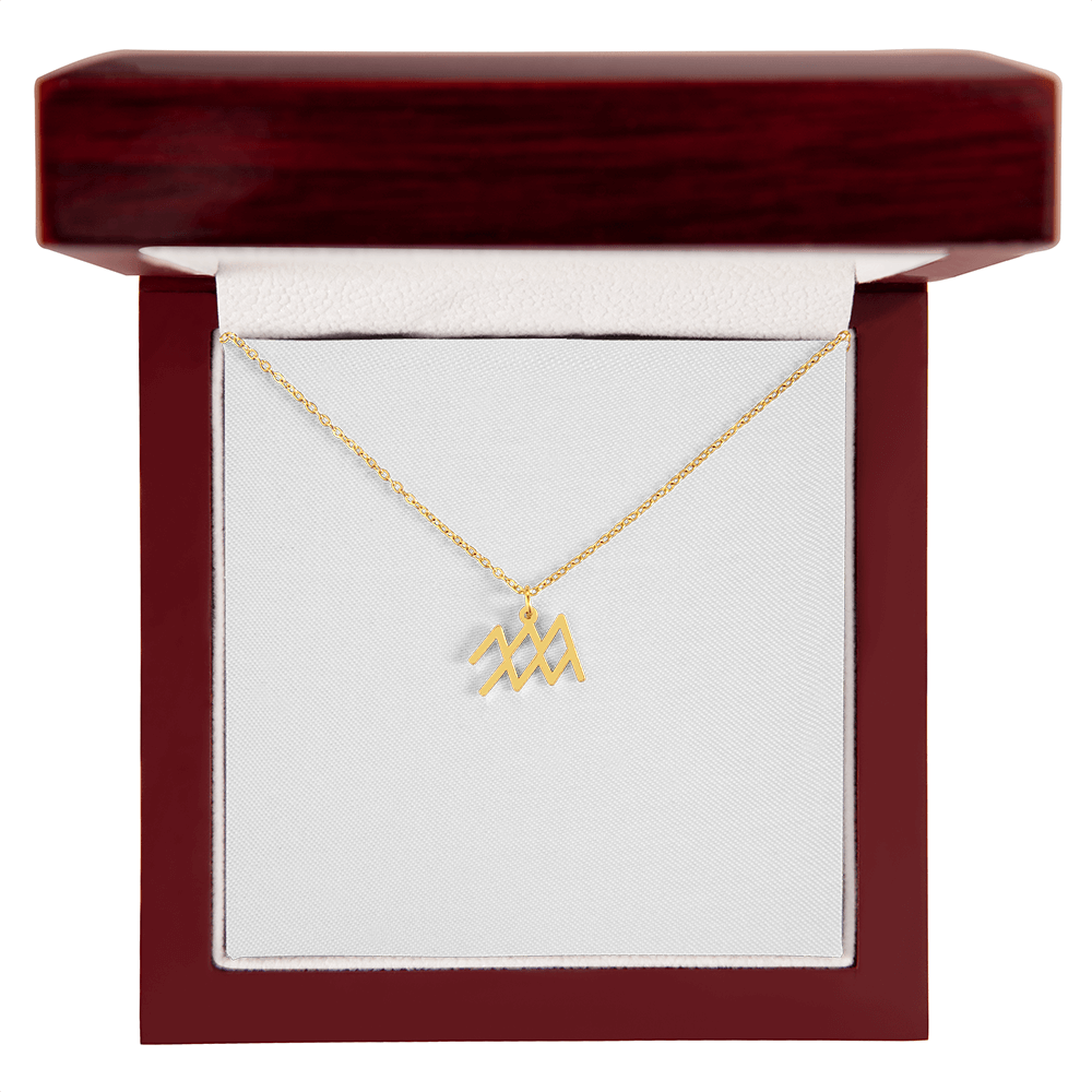 Zodiac Sign Necklace Minimalist Astrology Pendant Jewelry Gift for All 12 Horoscope Signs