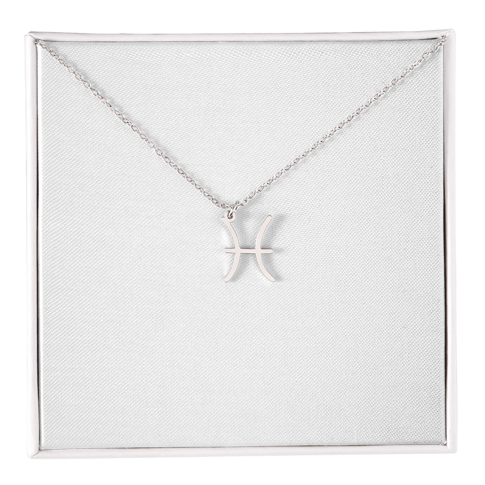 Zodiac Sign Necklace Minimalist Astrology Pendant Jewelry Gift for All 12 Horoscope Signs