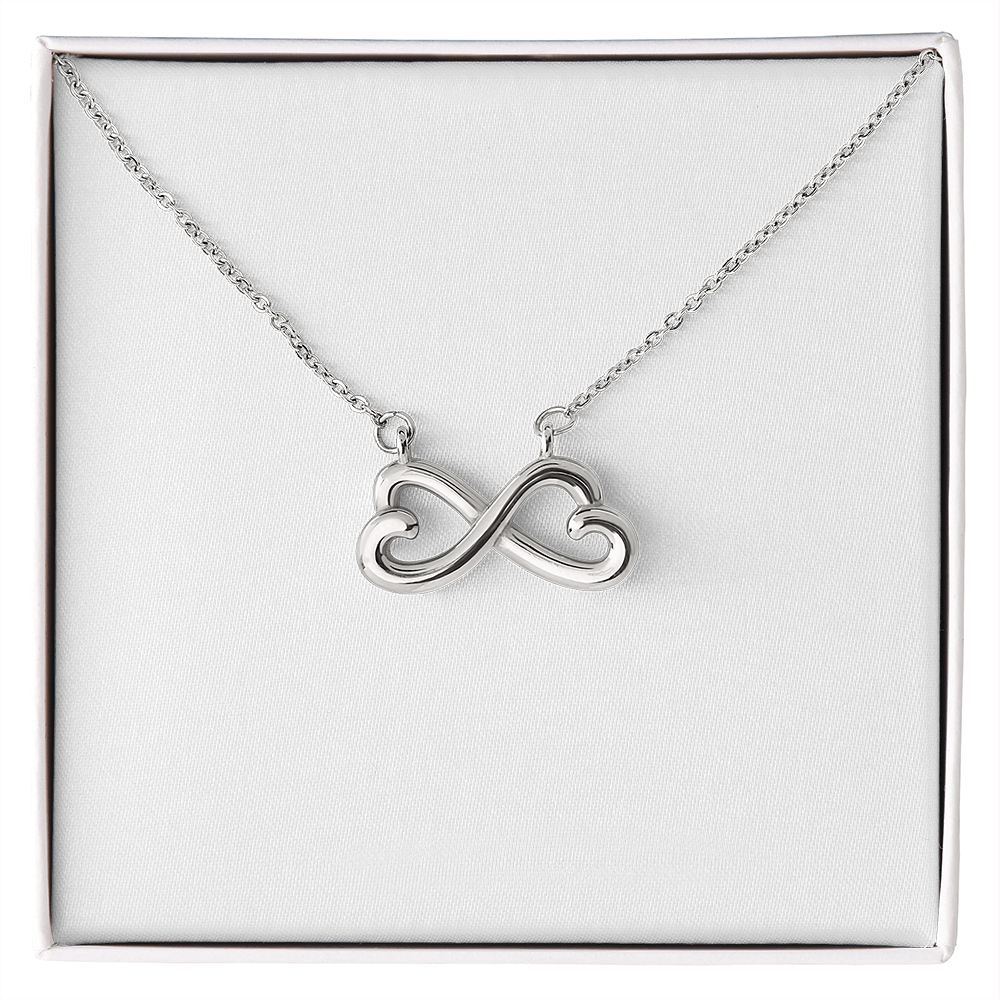 Interlocking Hearts Infinity Necklace – Romantic Gift for Wife or Girlfriend