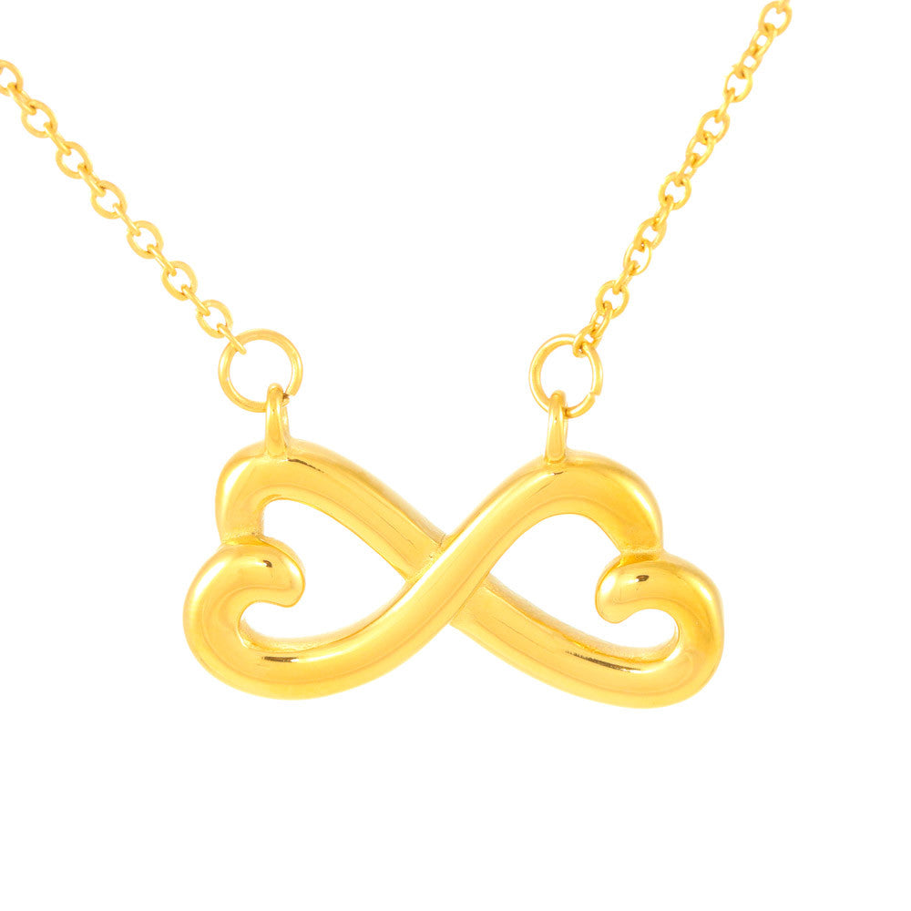 Interlocking Hearts Infinity Necklace – Romantic Gift for Wife or Girlfriend