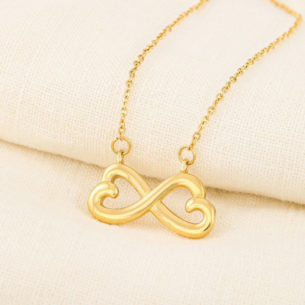 Interlocking Hearts Infinity Necklace – Romantic Gift for Wife or Girlfriend